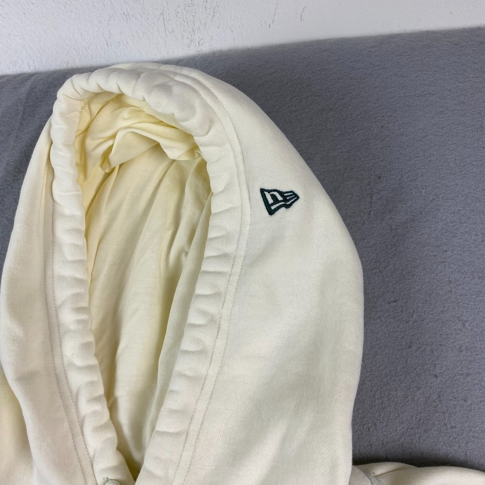 New York Yankees New Era Hoodie Large Cream Embroidered big logo - Picture 11 of 16